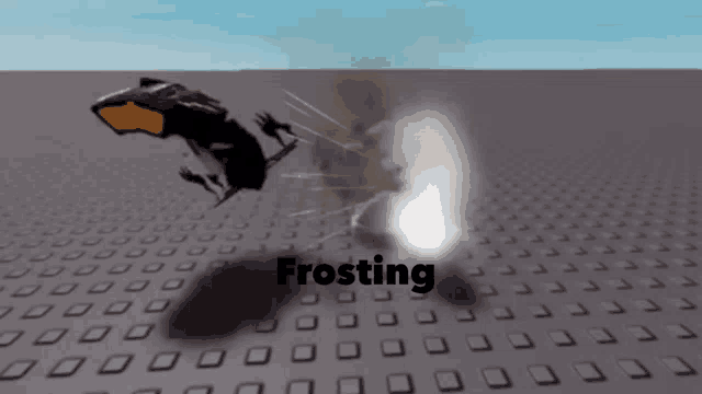 a computer generated image with the word frosting on it