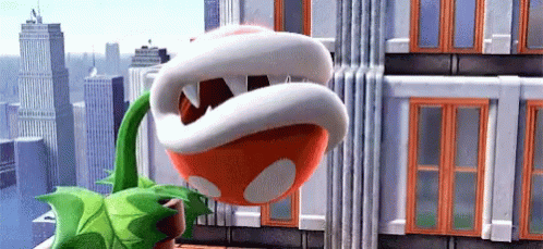 Piranha Plant Smash GIF - Piranha Plant Smash Piranha Plant Joins The Battle GIFs