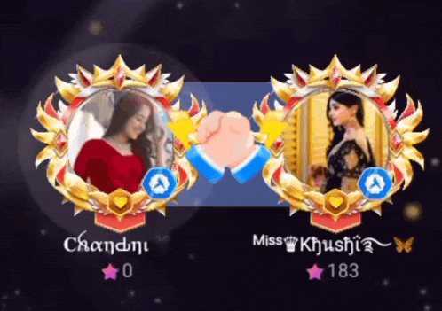 chandni and miss khushia are playing a game