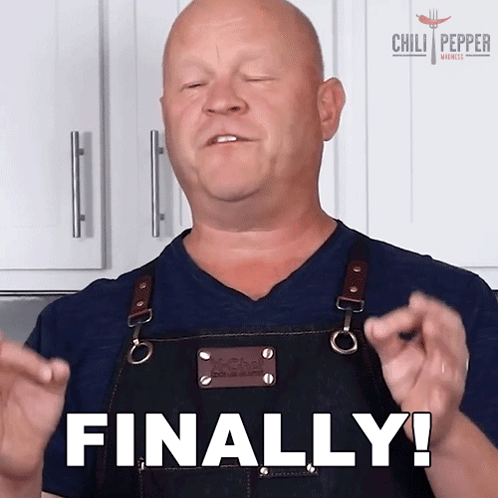 Finally Michael Hultquist GIF - Finally Michael Hultquist Chili Pepper Madness GIFs