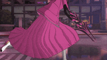 a cartoon of a person in a pink dress with the words ace academic below them
