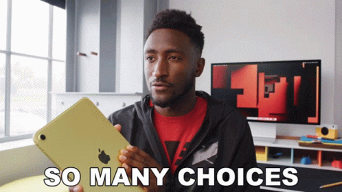 So Many Choices Marques Brownlee GIF - So Many Choices Marques Brownlee There Are So Many Options GIFs