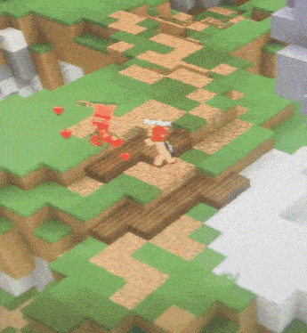 a screenshot of a minecraft game with a purple snowflake