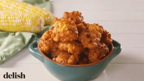 Cooking Show Corn Fritters GIF - Cooking Show Corn Fritters Golden Brown Fritters GIFs