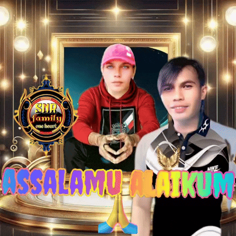 a picture of two young men with the words assalamualaikum on the bottom
