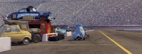 Cars Pit Stop GIF - Cars Pit Stop Guido GIFs