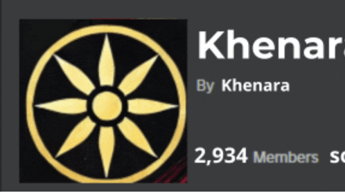 a logo for khenara by khenara with 2,924 members