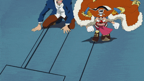 a cartoon of a clown with a skull and crossbones hat