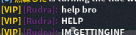 a blurred image of a chat with the words help bro
