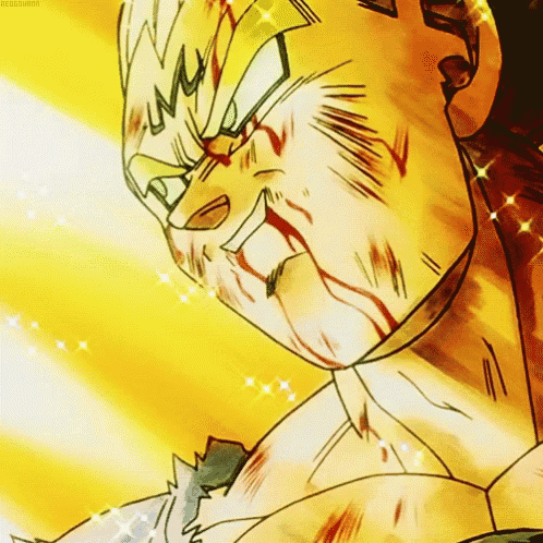 a close up of a cartoon character 's face with blood coming out of it
