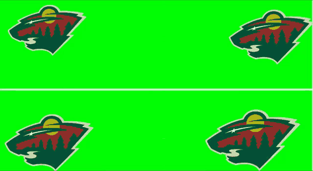 a green background with the minnesota wild logo