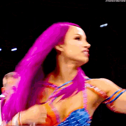 Sasha Banks Punches GIF - Sasha Banks Punches Nia Jax GIFs