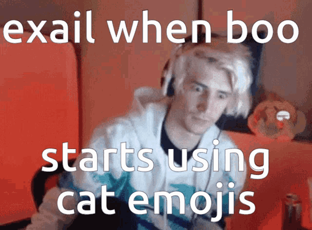 Exail When Boo Starts Using Cat Emojis Exail GIF - Exail When Boo Starts Using Cat Emojis Exail Exail Xqc GIFs