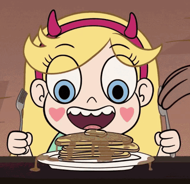 Star Vs The Forces Of Evil Butterfly Pancake GIF - Star Vs The Forces Of Evil Butterfly Pancake Eat GIFs