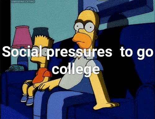 a cartoon of homer simpson and bart simpson sitting on a couch