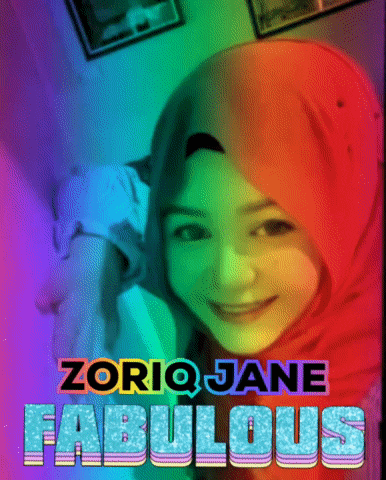 a picture of a woman with the words zoriq jane fabulous