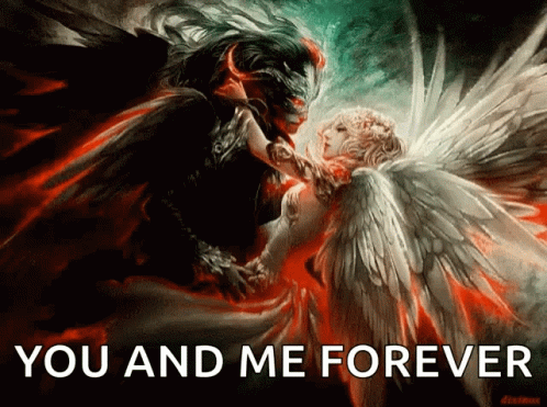My Angel Roxanne Demon And Angel Love GIF - My Angel Roxanne Angel Demon And Angel Love GIFs