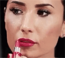 Demi Lovato Sad GIF - Demi Lovato Sad Lipstick GIFs