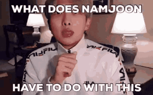 What Does Namjoon Have To Do With This Bts Reaction GIF - What Does Namjoon Have To Do With This Bts Reaction Killforbts GIFs