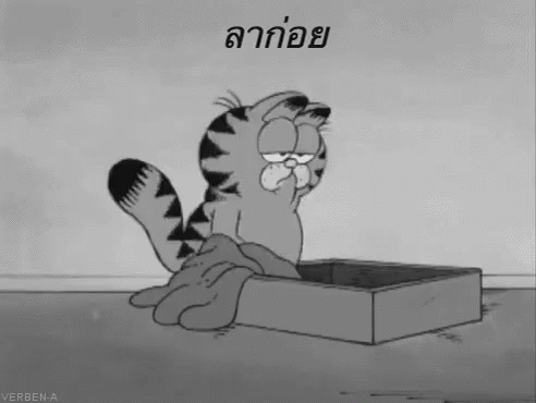 การ์ฟิลด์​ หมดแรง GIF - Garfield ฝัง นอน GIFs