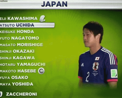 a soccer player in a blue jersey with the number 2 on it