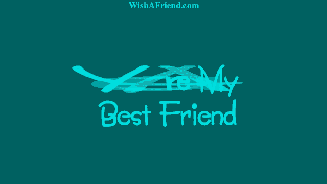 a blue background with the words " are n't friends " on it