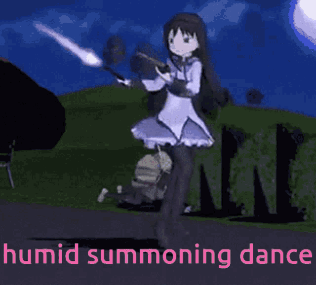 Humid Summoning Dance Homura GIF - Humid Summoning Dance Homura Madoka Magica GIFs