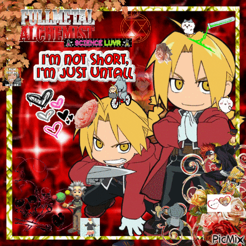 a picture of edward from the anime fullmetal alchemist