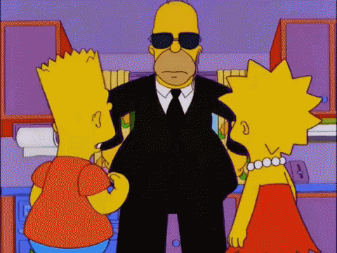 Secret Service Simpsons GIF - Secret Service Simpsons GIFs