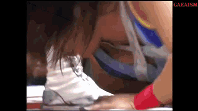 a woman in a wrestling ring with the word gaeaism on the bottom of the screen