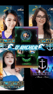 a collage of images with the word d' anchor on it
