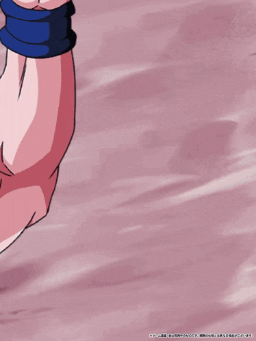 a cartoon drawing of a person 's arm with a blue wristband