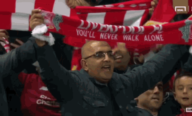 Liverpool Fan GIF - Liverpool Fan Youl Never Walk Alone GIFs