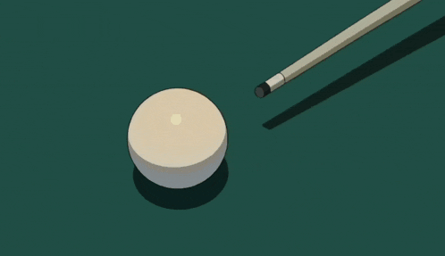 a cartoon drawing of a white sphere with a window in the background