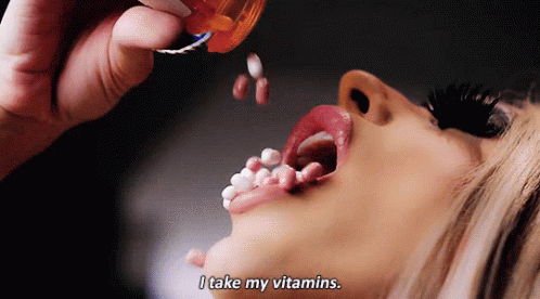Swallowing Vitamin GIF - Swallowing Vitamin Pills GIFs