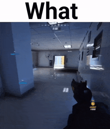 a screenshot of a video game that says what on the top