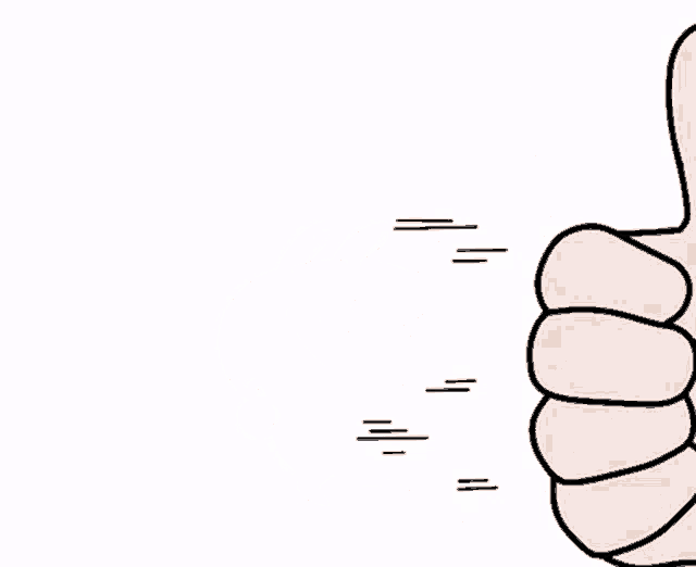 a hand is giving a thumbs up sign in front of two rabbits .