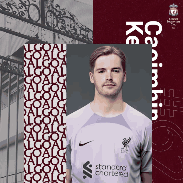 an advertisement for a soccer player with the name kevin on it
