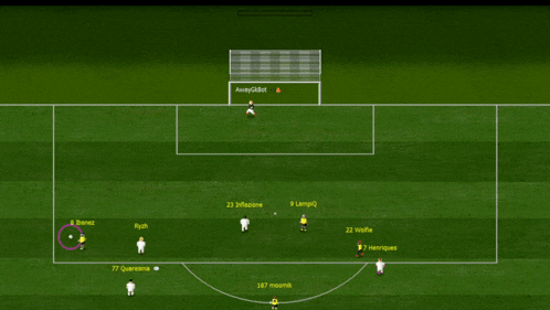 a soccer game is being played with players such as a barnez