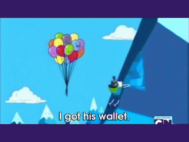 Suuure We Got Your Back...Hehe GIF - Adventure Time I Got His Wallet Finn GIFs