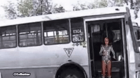 Lady Gaga Jump GIF - Lady Gaga Jump Bus GIFs