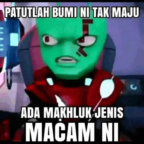 a cartoon character with a green mask on his face is sitting in a chair with a caption .