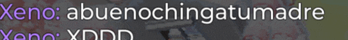 the word xeno is written in white on a purple background