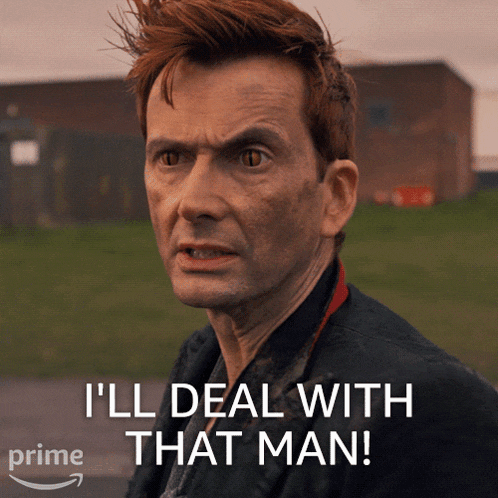 I'Ll Deal With That Man Crowley GIF - I'Ll Deal With That Man Crowley David Tennant GIFs