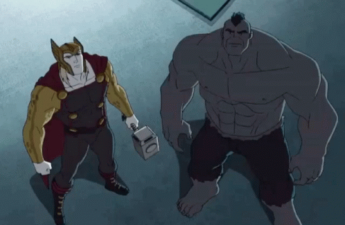 Hulk Thor GIF - Hulk Thor Evil Thor GIFs