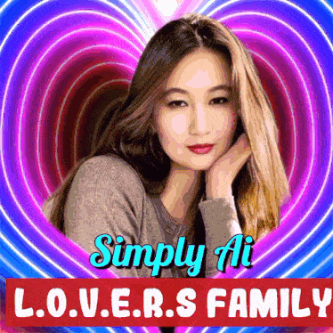 a picture of a woman with the name simply ai on it