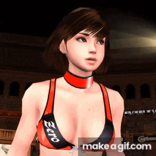 a woman in a bikini with the word zero on the front