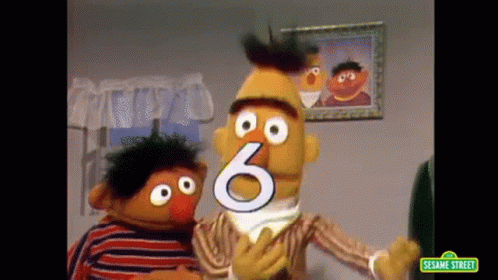 Edi And Büdü Sesame Street GIF - Edi And Büdü Sesame Street Number6 GIFs