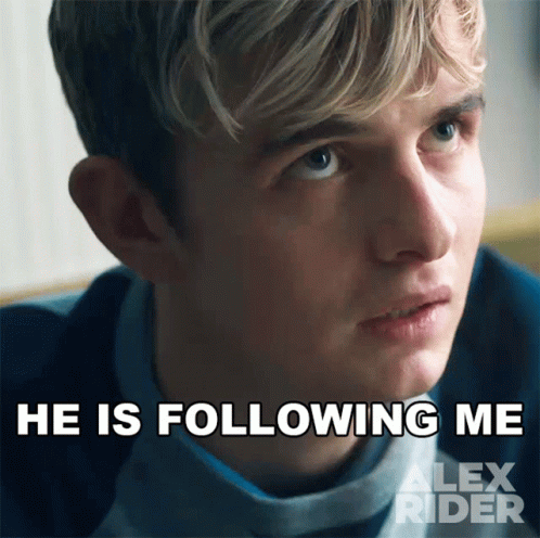 He Is Following Me Alex Rider GIF - He Is Following Me Alex Rider He Is Stalking Me GIFs