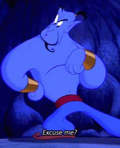 Aladdin Genie GIF - Aladdin Genie Excuse Me GIFs